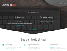 Tablet Screenshot of connect.ee